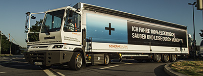 SCHERM Gruppe | 2015 | Inbetriebnahme des Elektro-Lkw in München