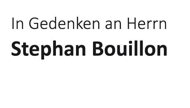 SCHERM Gruppe - Newsroom | In Gedenken Stephan Bouillon