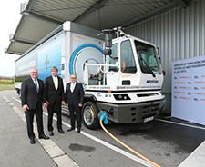 The BMW Group and SCHERM Group officially put an electric truck into service
